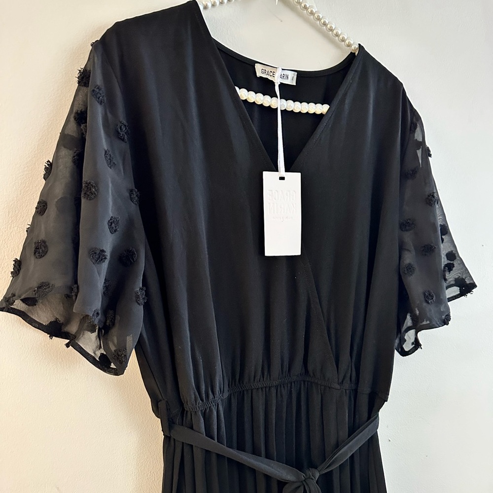 Grace Karin| NWT Pleated Midi Dress - Picture 3 of 8